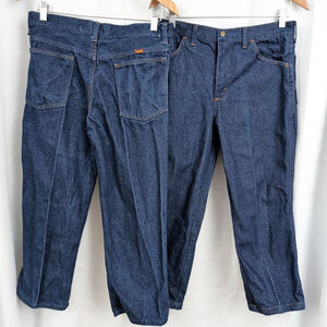 Vintage USA made Rustler 16 Husky Youth Denim Jeans 2 Pair